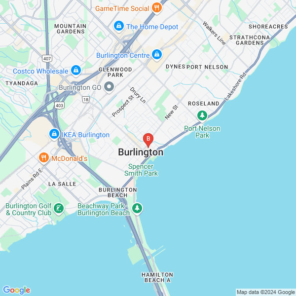 Rwp Media Group location map: 437 Elizabeth St, Burlington, Ontario
